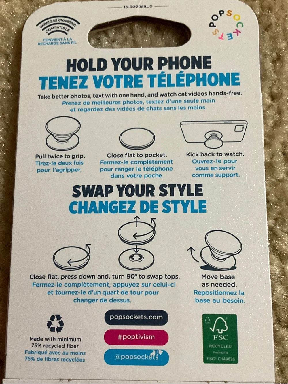 PopSockets PopGrip Multi Color Phone Grip